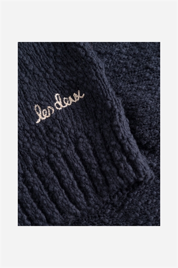 Les Deux Errol Rugby Knit - Mörk marinblå